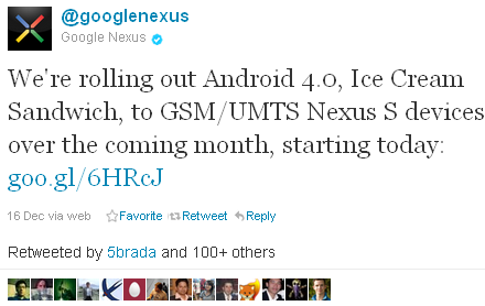 Twitter - @googlenexus- We're rolling out Android ...