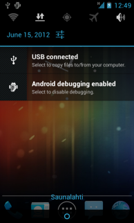 Строка уведомлений Android 4.0