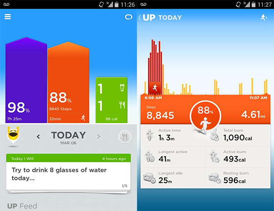 Jawbone Up: теперь и для Android!