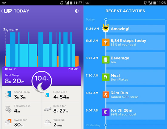 Jawbone Up: теперь и для Android!