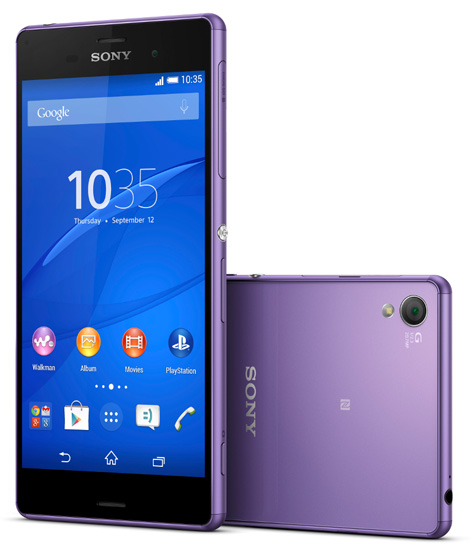 Фиолетовый Sony Xperia Z3 - теперь и в России