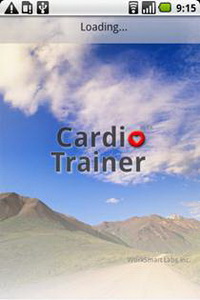 Окно загрузки CardioTrainer